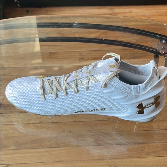 Under armour football cleats blur smoke size 14 us men’s - Picture 3 of 4